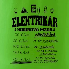 Hodinová mzda elektrikár Hodinová mzda elektrikár