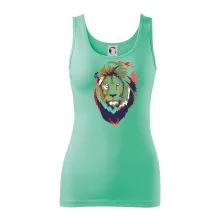 Hlava leva kreslená jednoduchá