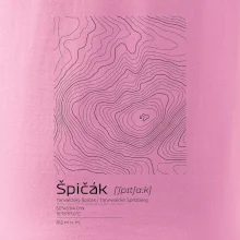 Špičák - vrstevnice v obdĺžniku