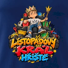 Listopadový král dětského hřiště na trůnu