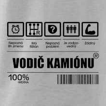 Čiarový kód - Vodič kamiónu Čiarový kód - Vodič kamiónu