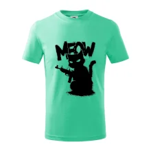 Meow mačka so zbraňou