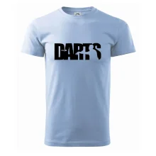 Darts - nápis so šípkarom