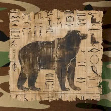 Egyptské hieroglyfy medveď