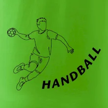 Handball nápis šikmo
