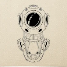 Potápač - helma stará