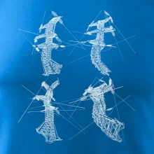 Skrútený stožiar vysokého vedenia