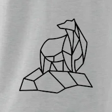 Geometria ľadový medveď na ľade Geometria ľadový medveď na ľade