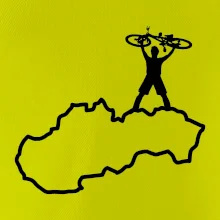 Mapa Slovenska - cyklista
