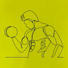 Fitness muž jedným ťahom