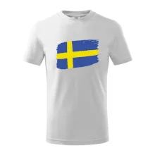 Švédsko vlajka štetkou