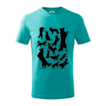 Border kólia siluety