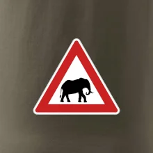 Dopravná značka - Pozor slon