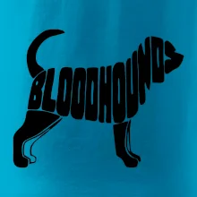 Bloodhound nápis v tele