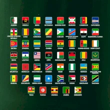 Vlajky štátov - Afrika