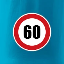 Dopravná značka - obmedzenie rýchlosti 60