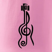 Husľový kľúč gitara