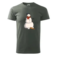 Snehuliak so spadnutým nosom