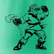 Hasič stojaci - nápis hasiči - Veľký nápis na chrbte