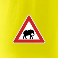 Dopravná značka - Pozor slon