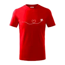 Dráha letu včely - srdce