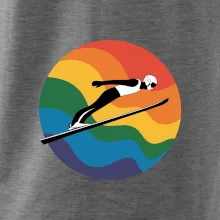 Skokan na lyžiach v kruhu