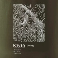 Kriváň - vrstevnice v obdĺžniku