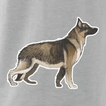Nemecký ovčiak - hnedý kreslený
