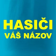 Hasiči - žltý nápis - váš názov zboru