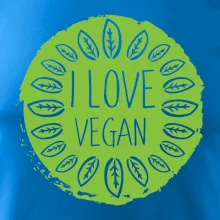 I love vegan v kruhu