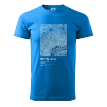 Smrk - vrstevnice v obdĺžniku