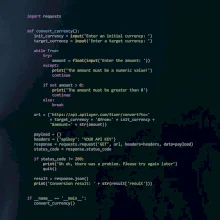 Python Prevodník mien