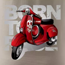 Scooter born to ride red