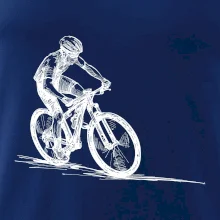 MTB kreslený cyklista MTB kreslený cyklista