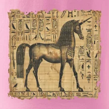 Egyptské hieroglyfy jednorožec