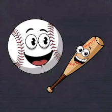 Parové tričko - baseballová raketa a loptička