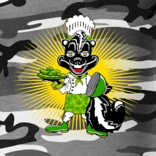 Skunk kuchár (Pecka design)