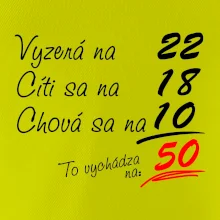 Vyzerá, cíti sa, chová sa - 50 rokov