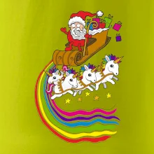 Santa a jednorožce (Pecka design)