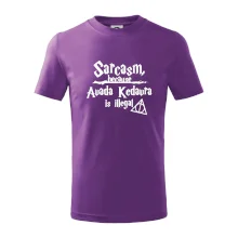 Harry - Sarcasm, because Avada Kedavra is illegal