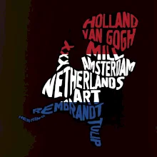 Mapy - názvy miest - Holandsko