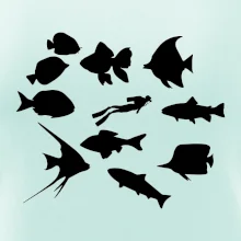 Potápač ryby štvorec