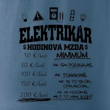 Hodinová mzda elektrikár