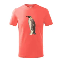 Tučniak kreslený vodovými farbami