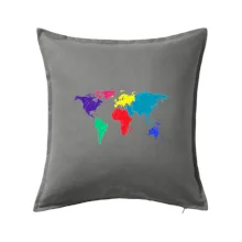 Svetové kontinenty bez názvov - farebné