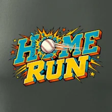 Home run komiksový nápis