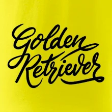 Golden retriever - nápis okrasný