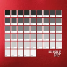 50 farebných odtieňov šedej