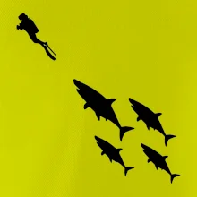 Potápač žraloky Potápač žraloky