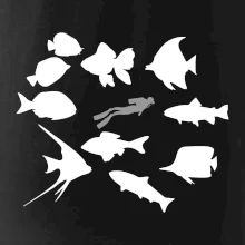 Potápač ryby štvorec